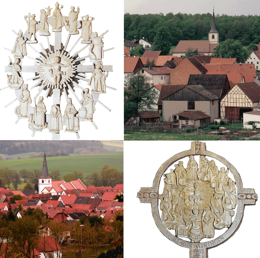 Wallfahrtsbilder und Ortsansichten Wermerichshausen und Stadtlauringen